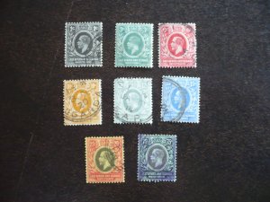 Stamps - East Africa Uganda - Scott# 40-46,48 - Used Part Set of 8 Stamps