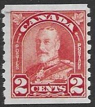 Canada   181    1930   2cents  coil  fvf unused