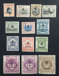 MOMEN: NORTH BORNEO SG #112-123,125-126 1899 MINT OG H £365 LOT #61614