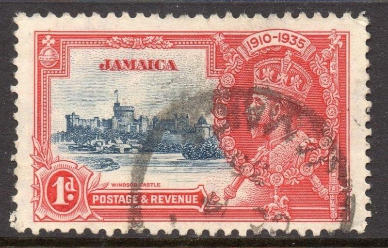 Jamaica 1938 GVI Early Issue Fine Used 1d. 083374