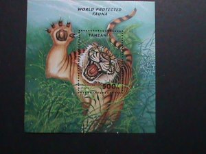 ​TANZANIA-WORLD PROTECTED FAUNA-TIGER -MNH-SHEET VF WE SHIP TO WORLD WIDE