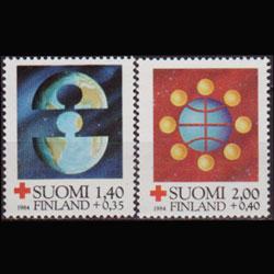 FINLAND 1984 - Scott# B233-4 Red Cross Set of 2 NH