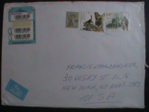 ​ISRAEL-REGISTERED COVER-2015 CENTENARY OF WWI-SEARCH & RESCUE STAMPS-VF