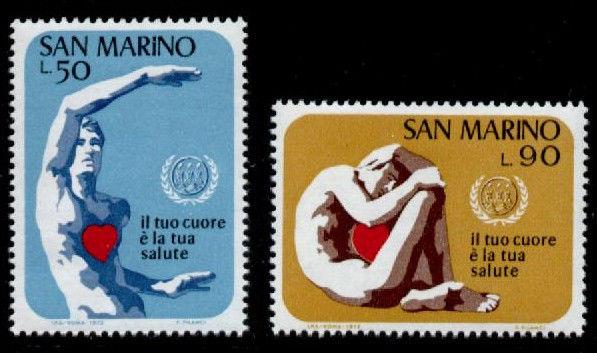 San Marino 787-8 MNH World Heart Month, Medicine