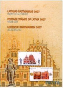 Latvia Lettland Lettonie 2007 Stamp Year set MNH