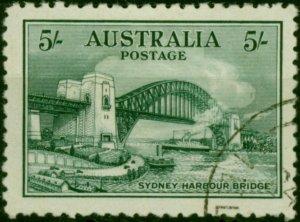 Australia 1932 Sydney Harbour Bridge 5s Blue-Green SG143 V.F.U 