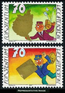 Liechtenstein Scott 1201-1202 Mint never hinged.