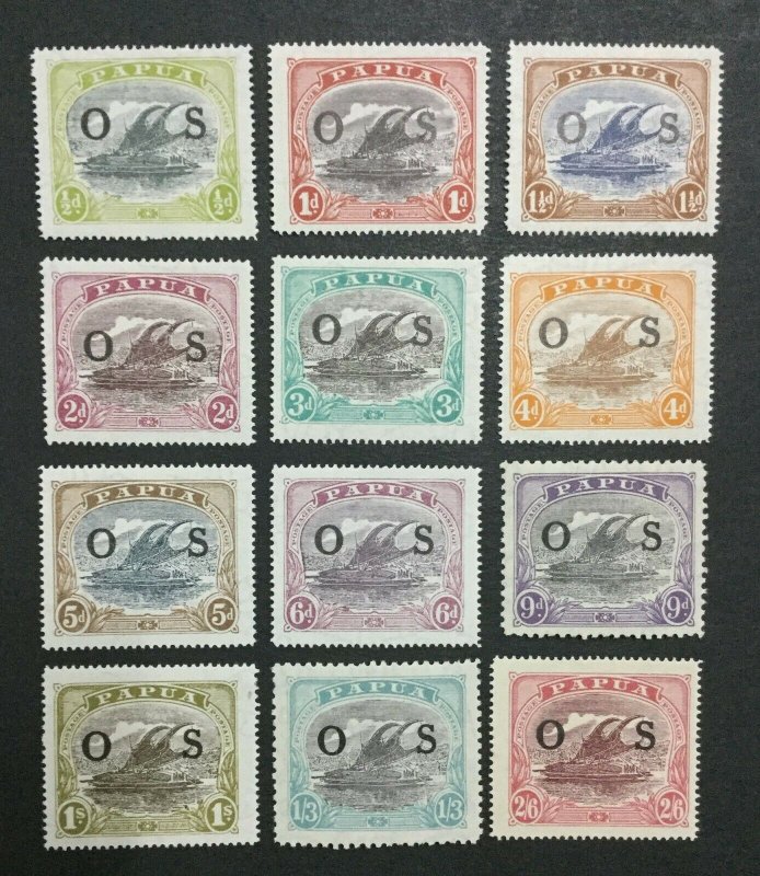 MOMEN: PAPUA NEW GUINEA SG #O55-O66 1931 MINT OG H/2NH(9d,1s3d) LOT #194539-3106