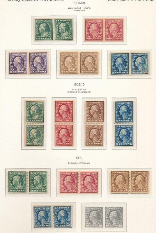 UNITED STATES – PREMIUM MINT COLLECTION 1847-2000 IN 4 KABE ALBUMS – 423217