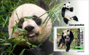 DJIBUTI - 2023 - Pandas - Perf Souv Sheet - Mint Never Hinged