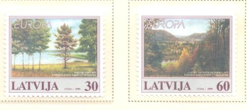 Latvia Sc 484-5 1999 Europa stamp set mint NH