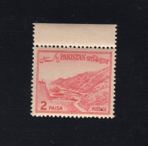 Pakistan 1962 Definitive Khyber Pass Bridge Error Gum Side Print NH