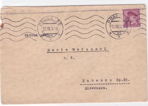 czechoslovakia  1936 stamps cover ref r15570