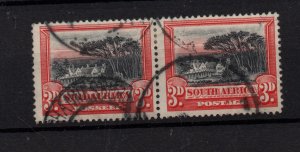 South Africa 1927 3D Fine Used Pair SG35 WS36891