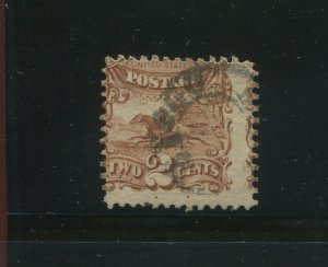 113 Pictorial Issue Used Stamp with HIOGO JAPAN CANCEL  (113 HJ1) Bx 758