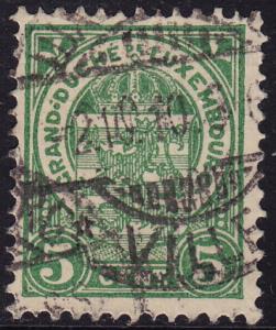 Luxembourg - 1907 - Scott #78 - used - Coat of Arms