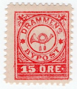 (I.B) Norway Local Post : Drammen 15 öre