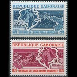 GABON 1974 - Scott# C150-1 UPU Set of 2 NH