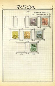 IRAN SCOTT #175/79 187 187 & 190 USED AS SHOWN --SCOTT $565.00+