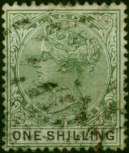 Lagos 1887 1s Blue-Green & Black SG38a Good Used