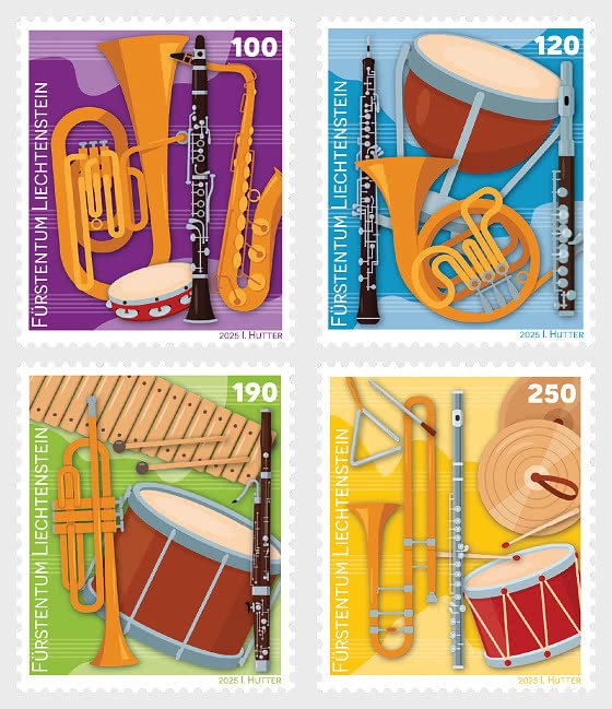 2025 Liechtenstein Brass Band Music (4)  (Scott  NA) MNH