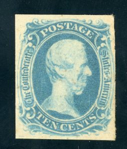 CONFEDERATE STATES SC #9 MINT NH VF LIGHT CREASE w/PSE CERTIFICATE AK 