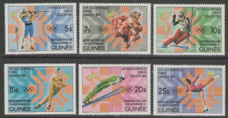 GUINEA SG1108/13 1983 WINTER OLYMPIC GAMES MNH