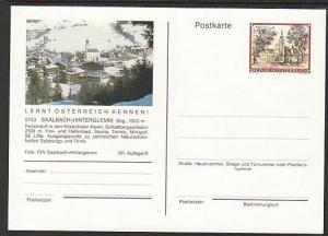 Austria Architecture Unused Postal Card 