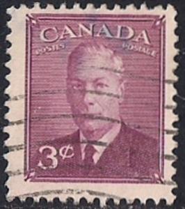 Canada #286 3 cent King George 6 F-VF used