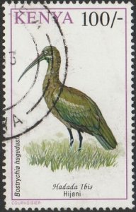 Kenya #610 1993 100shill. Hadada Ibis USED-VF-NH.