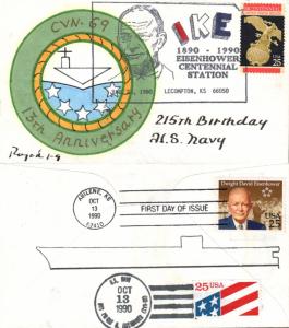 #2513 Dwight D. Eisenhower Dual Rogak FDC