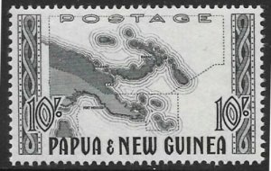 PAPUA NEW GUINEA SG14 1952 10/= DEFINITIVE MNH 