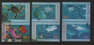 AUSTRALIA, 1462-1465, PAIRS, MNH, 1995, THE WORLD DOWN UNDER