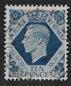 Great Britain #247 10p King George VI ~ Used