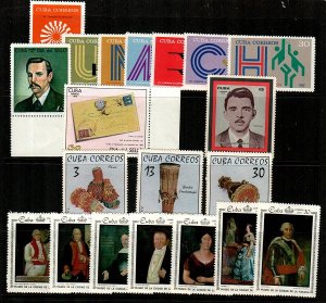Cuba Scott 1693 // 1743 Mint NH sets (Catalog Value $23.05)