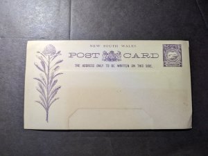 Mint Australia New South Wales NSW Postal Stationery Postcard One Penny Denom