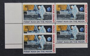 US Sc# C76 MNH Error, EFO, Freak  Red, Yellow, Blue Color Shift  Plate Block