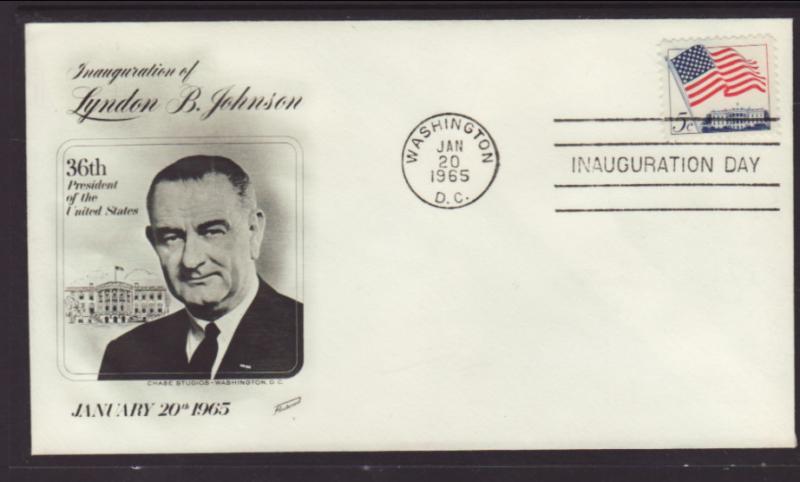 Lyndon B Johnson 1965 Inauguration Fleetwood U/A Cover