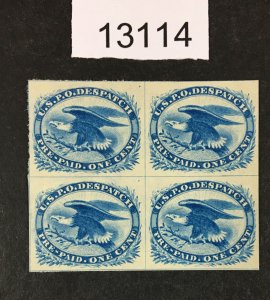 MOMEN: US STAMPS CSA # LO5 BLOCK UNUSED NO GUM VF $125 LOT #13114