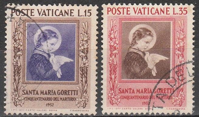 Vatican City #156-7 F-VF Used  CV $5.00 (A17257)