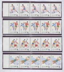 Macao (Macau) #731-734 Mint (NH) Single (Complete Set) (Soccer)