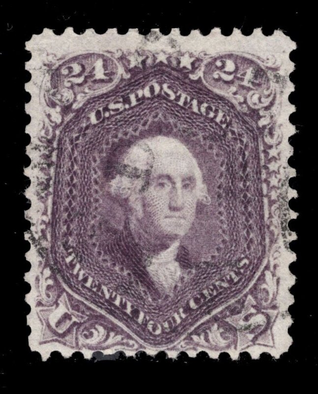 MOMEN: US STAMPS #70c VIOLET USED PSE CERT LOT #83314