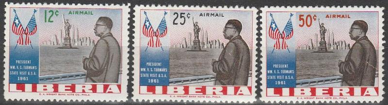 Liberia #C141-3  MNH F-VF  (SU4963)