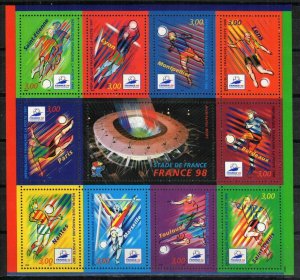 France Stamp 2624a  - 98 World Cup Soccer Championships