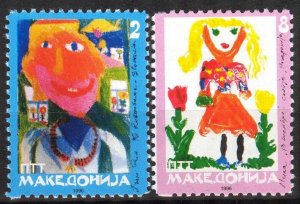 Macedonia 1996 Art Paintings Children's Drawings MNH**