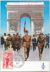 63520 - FRANCE - POSTAL HISTORY: MAXIMUM CARD 1971 - GENERAL De Gaulle-