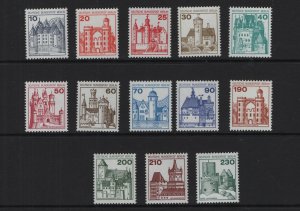 Germany  Berlin #9N391-9N403  MNH 1977 - 79 castles