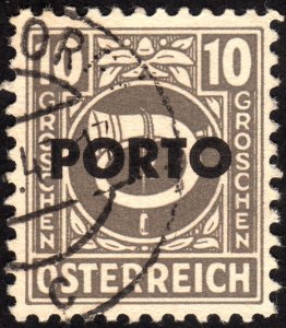 1946, Austria, 10g, Used Postage due, Sc J193