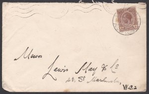 002808/ Gold Coast KG5 Cover 1d Rate to London