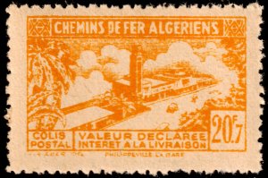 ✔️ALGERIA 1943 RAILWAY PARCELS  PHILLIPEVILLE STATION M.132 MNH  $24.00 [03.16]